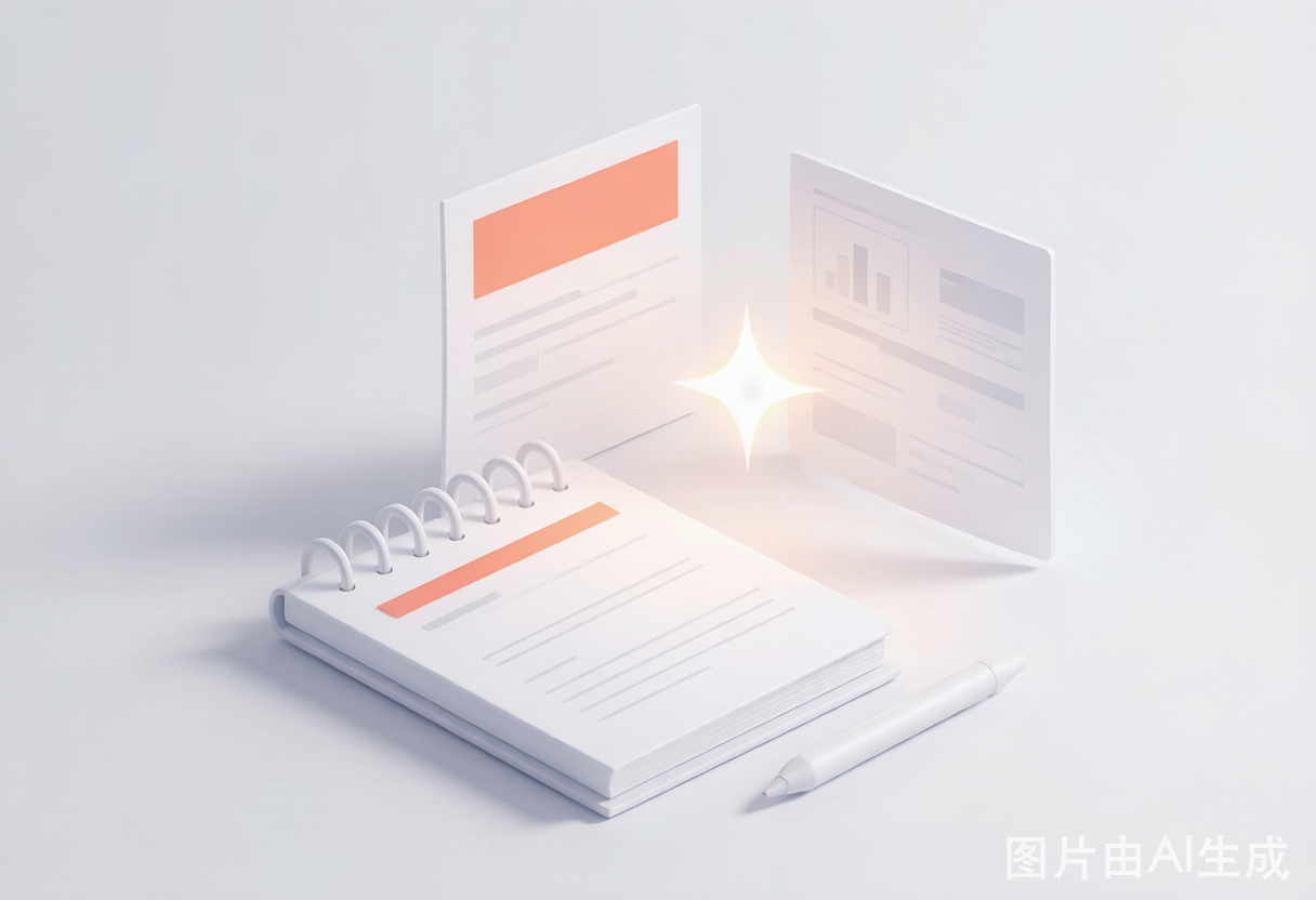写材料助手 AI 智能生成材料初稿示意